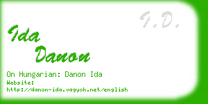 ida danon business card